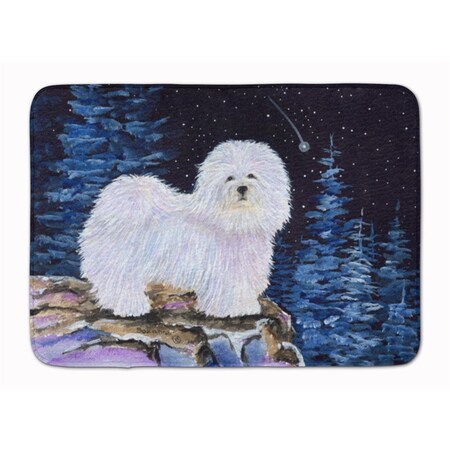 Carolines Treasures Starry Night Coton de Tulear Machine Washable Memory Foam Mat SS8437RUG